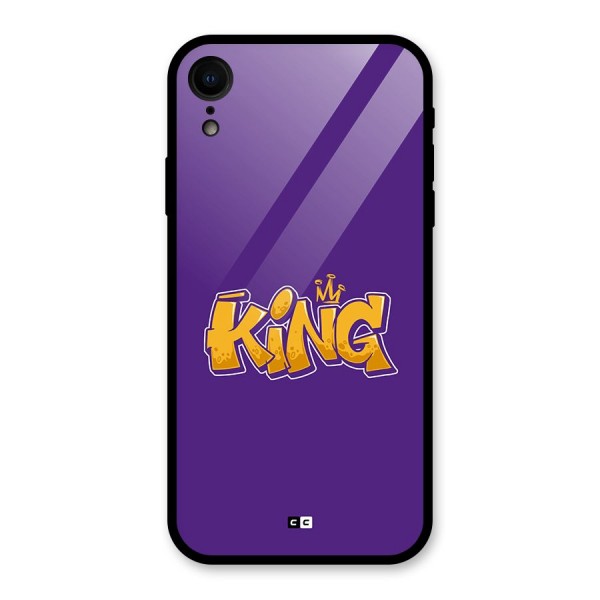 The Royal King Glass Back Case for iPhone XR