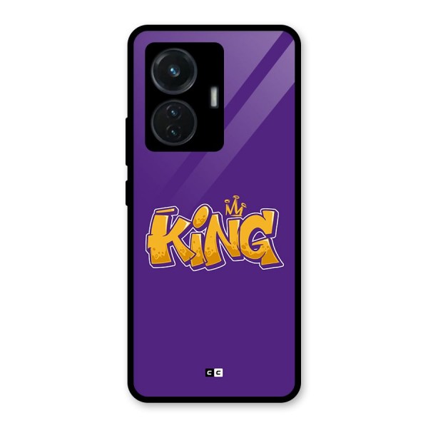 The Royal King Glass Back Case for iQOO Z6 44W