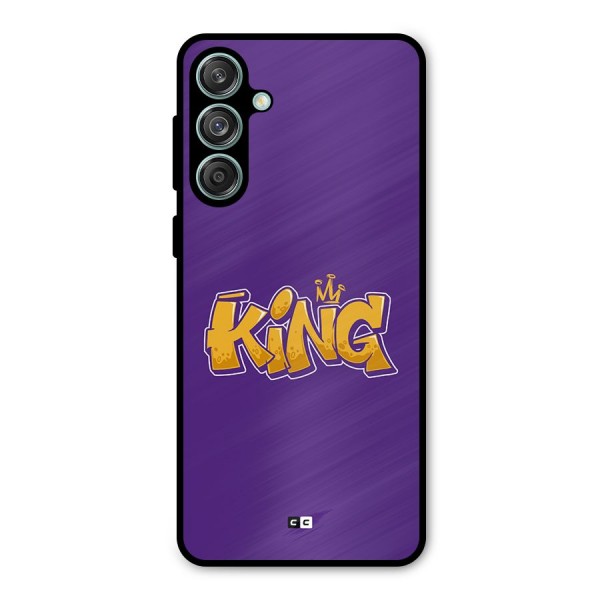 The Royal King Metal Back Case for Galaxy M55 5G