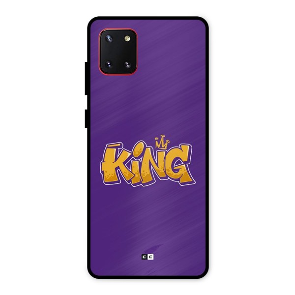 The Royal King Metal Back Case for Galaxy Note 10 Lite