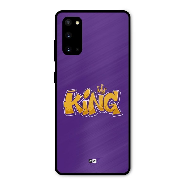 The Royal King Metal Back Case for Galaxy S20