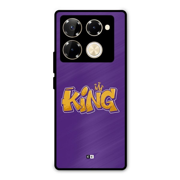 The Royal King Metal Back Case for Infinix Note 40 Pro Plus