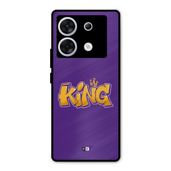 The Royal King Metal Back Case for Infinix Zero 30 5G