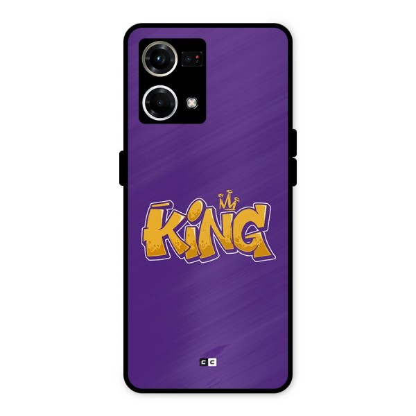 The Royal King Metal Back Case for Oppo F21s Pro 4G