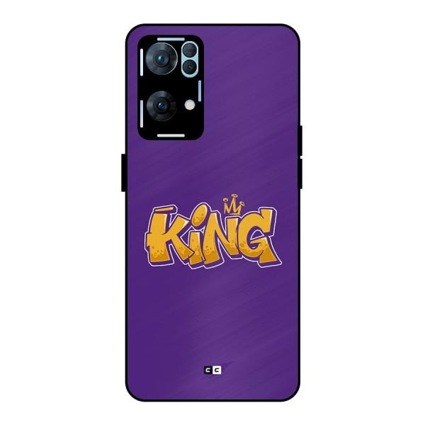 The Royal King Metal Back Case for Oppo Reno7 Pro 5G