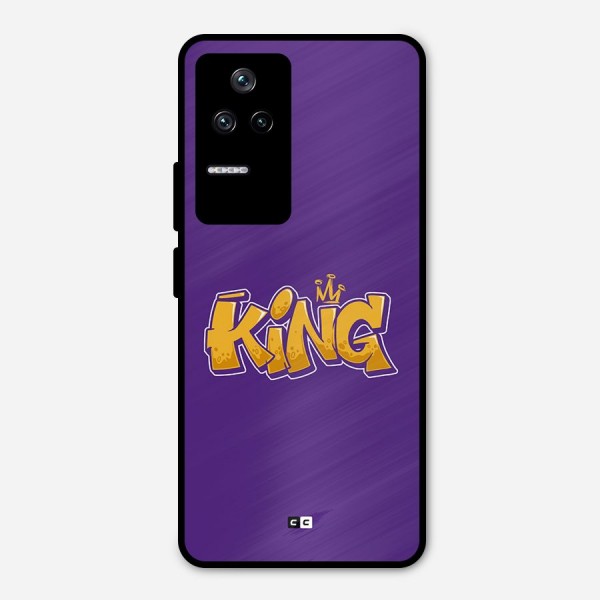 The Royal King Metal Back Case for Poco F4 5G