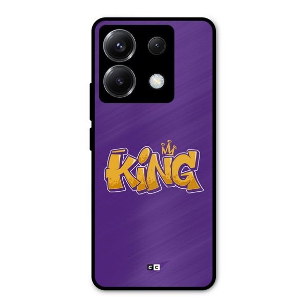 The Royal King Metal Back Case for Poco X6