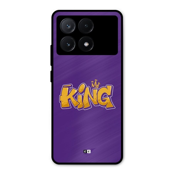 The Royal King Metal Back Case for Poco X6 Pro