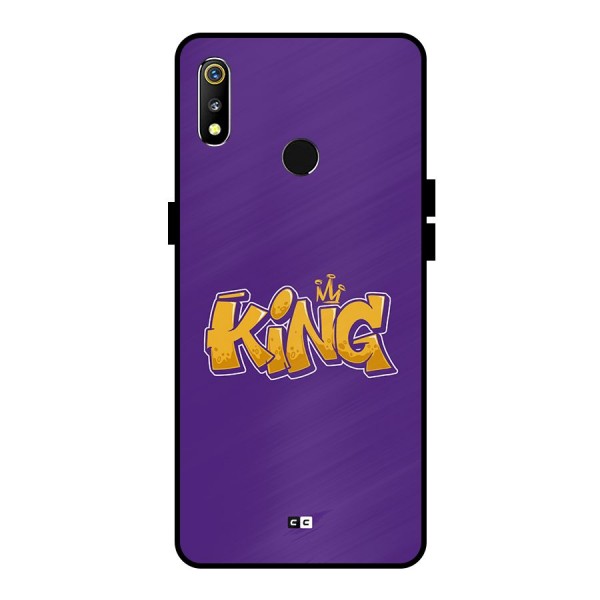 The Royal King Metal Back Case for Realme 3