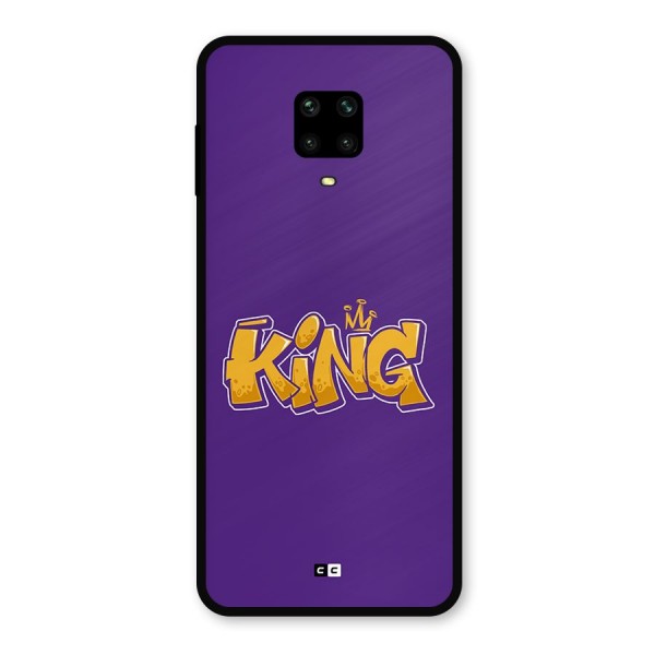 The Royal King Metal Back Case for Redmi Note 9 Pro Max