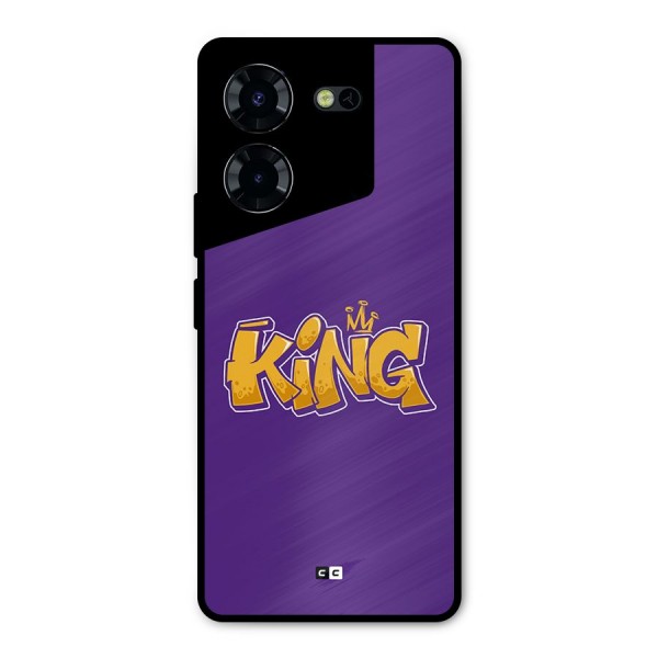 The Royal King Metal Back Case for Tecno Pova 5 Pro 5G
