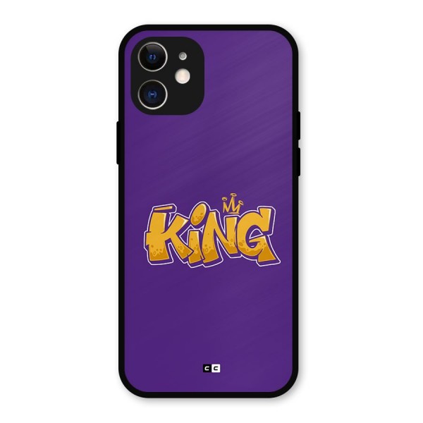 The Royal King Metal Back Case for iPhone 12