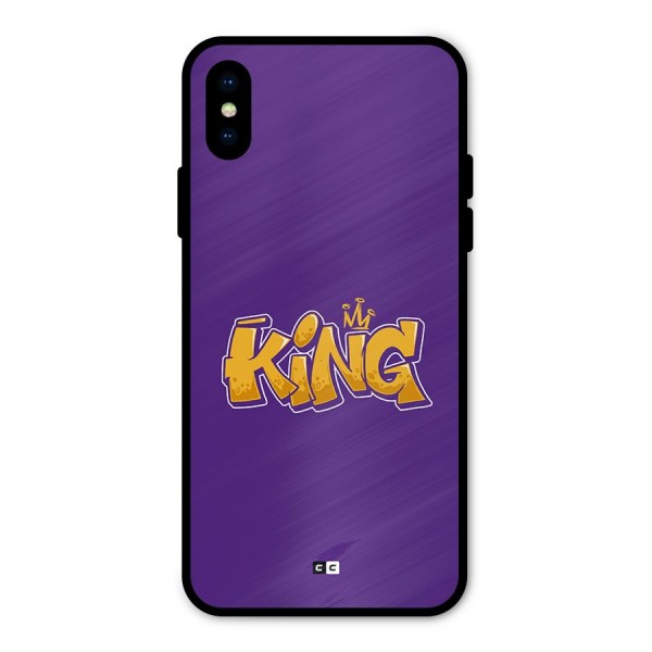 The Royal King Metal Back Case for iPhone X