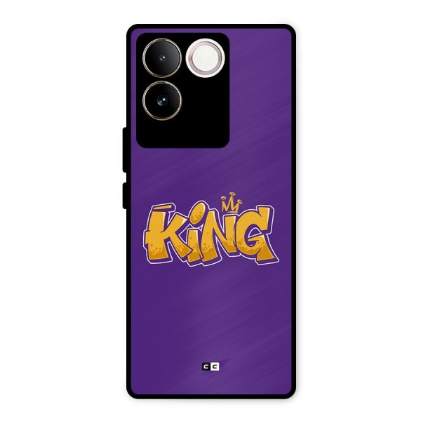 The Royal King Metal Back Case for iQOO Z7 Pro
