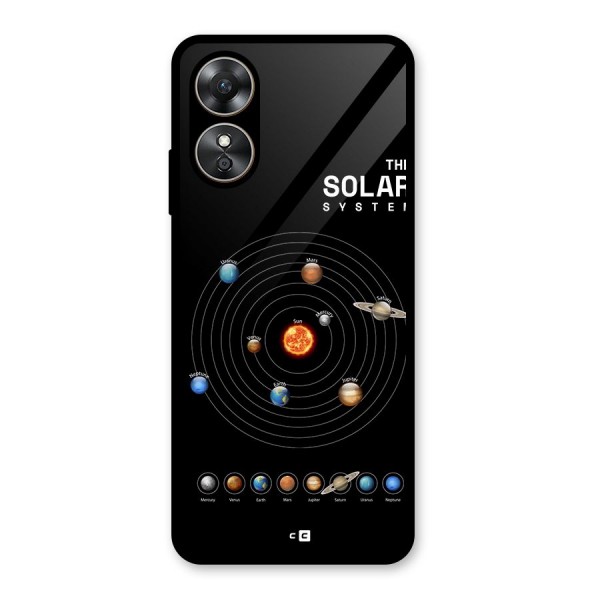 The Solar System Glass Back Case for Oppo A17