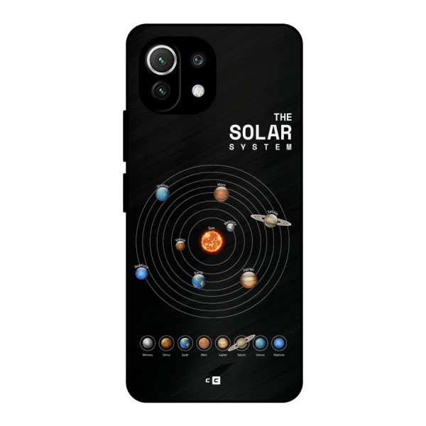 The Solar System Metal Back Case for Mi 11 Lite