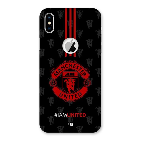 The United Spirit Back Case for iPhone X Logo Cut