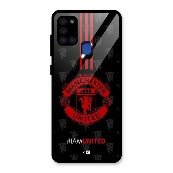The United Spirit Glass Back Case for Galaxy A21s