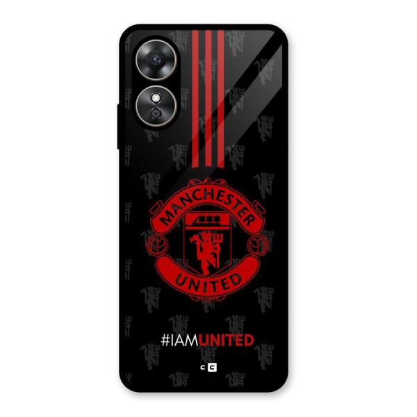 The United Spirit Glass Back Case for Oppo A17