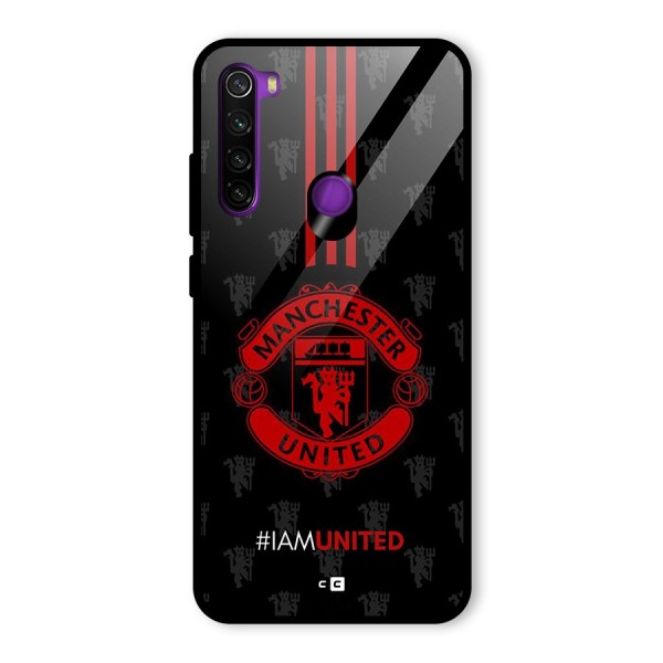 The United Spirit Glass Back Case for Redmi Note 8