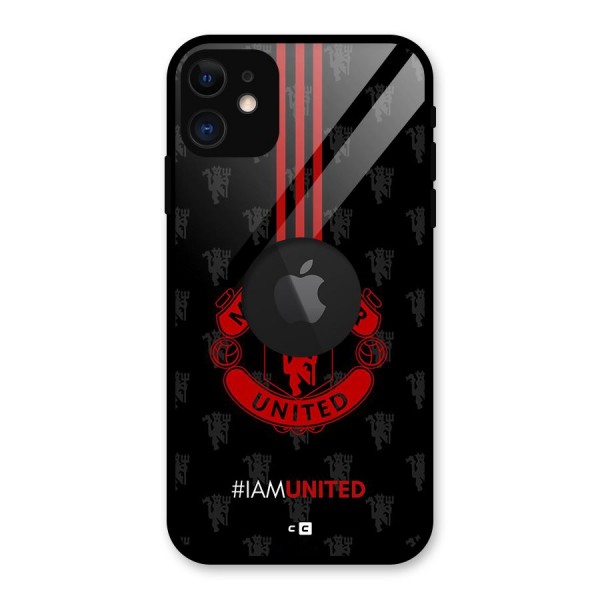 The United Spirit Glass Back Case for iPhone 11 Logo Cut