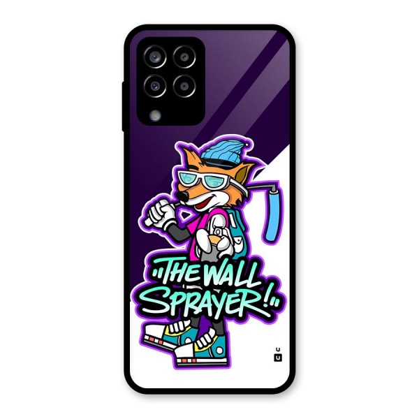 The Wall Sprayer Glass Back Case for Galaxy M33