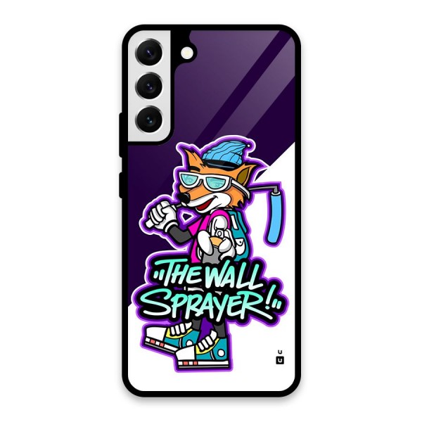 The Wall Sprayer Glass Back Case for Galaxy S22 Plus 5G