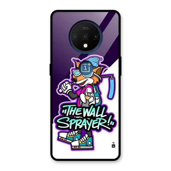 The Wall Sprayer Glass Back Case for OnePlus 7T