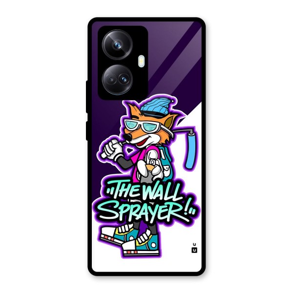 The Wall Sprayer Glass Back Case for Realme 10 Pro Plus