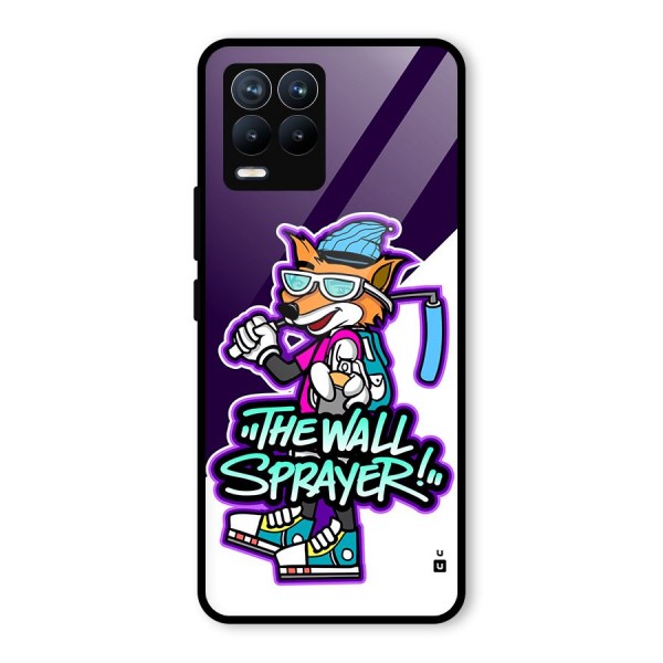 The Wall Sprayer Glass Back Case for Realme 8 Pro