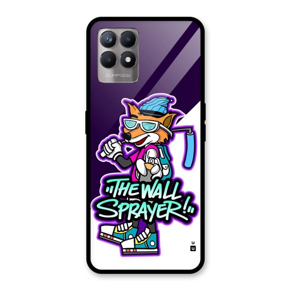 The Wall Sprayer Glass Back Case for Realme Narzo 50