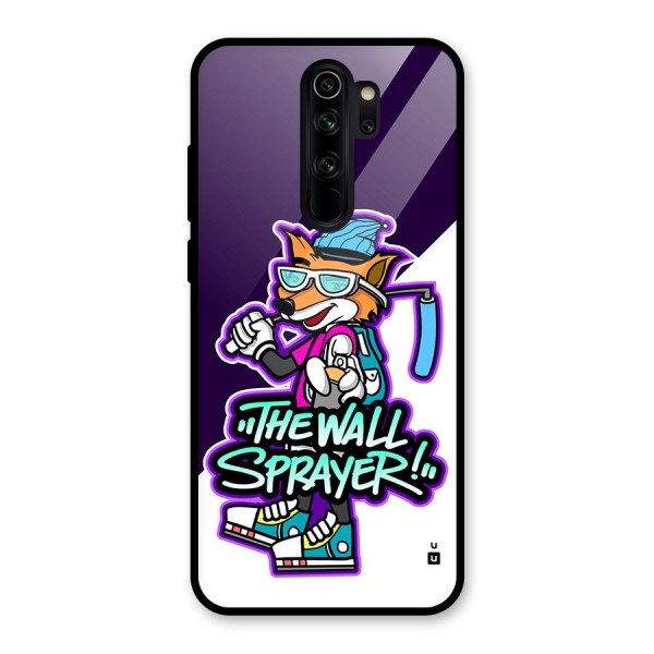 The Wall Sprayer Glass Back Case for Redmi Note 8 Pro