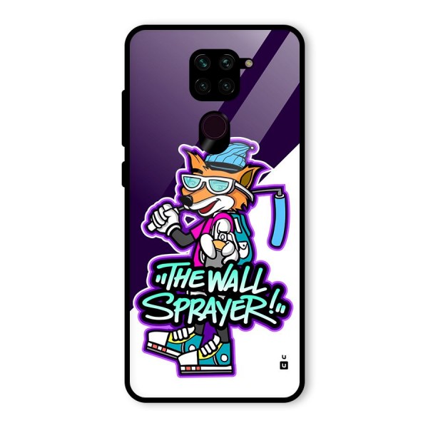 The Wall Sprayer Glass Back Case for Redmi Note 9