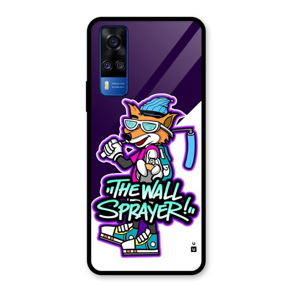 The Wall Sprayer Glass Back Case for Vivo Y31