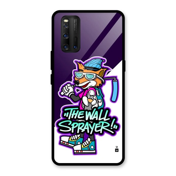 The Wall Sprayer Glass Back Case for Vivo iQOO 3