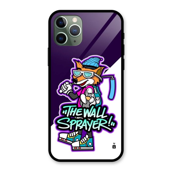 The Wall Sprayer Glass Back Case for iPhone 11 Pro