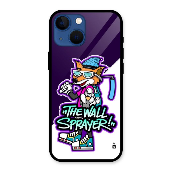 The Wall Sprayer Glass Back Case for iPhone 13 Mini