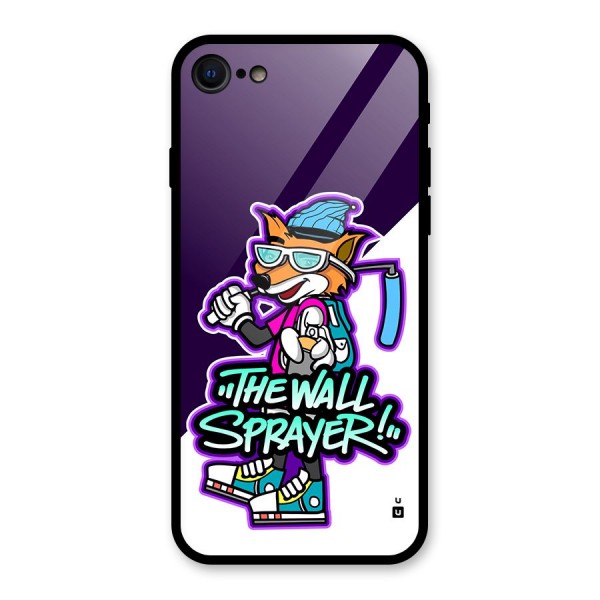 The Wall Sprayer Glass Back Case for iPhone SE 2022
