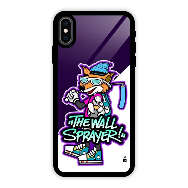 The Wall Sprayer Glass Back Case for iPhone XS Max