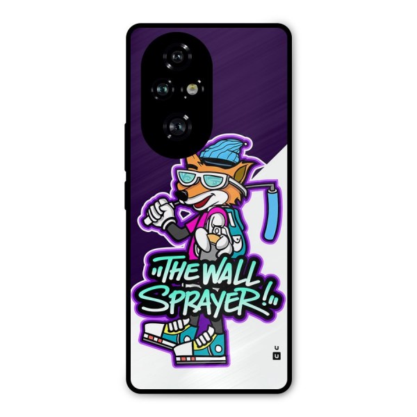 The Wall Sprayer Metal Back Case for Honor 200 Pro