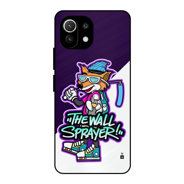 The Wall Sprayer Metal Back Case for Mi 11 Lite NE 5G