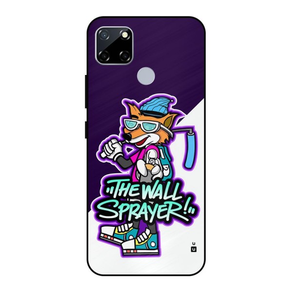 The Wall Sprayer Metal Back Case for Realme Narzo 30A