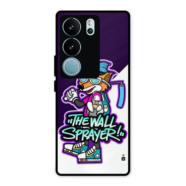 The Wall Sprayer Metal Back Case for Vivo V29