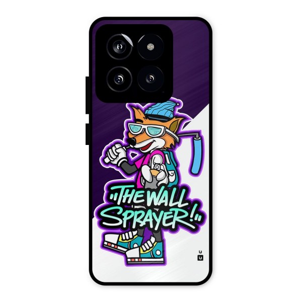 The Wall Sprayer Metal Back Case for Xiaomi 14