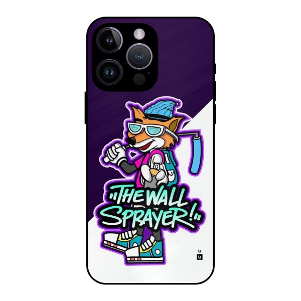 The Wall Sprayer Metal Back Case for iPhone 14 Pro Max
