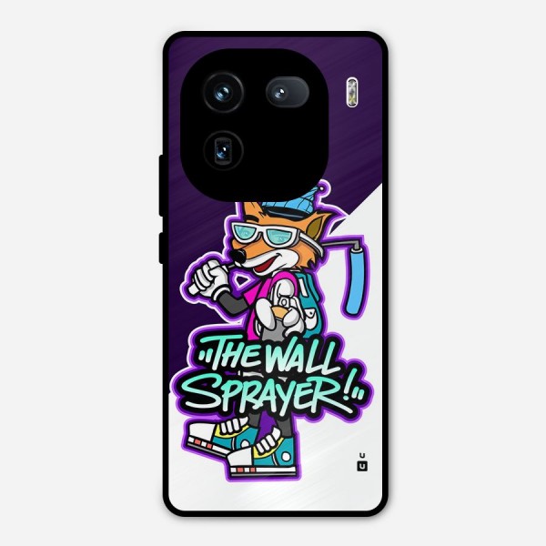 The Wall Sprayer Metal Back Case for iQOO 12