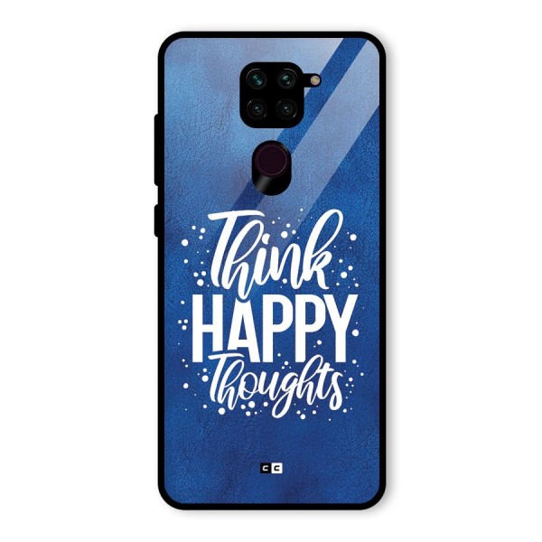 Think Happy Thoughts Glass Back Case for Redmi Note 9