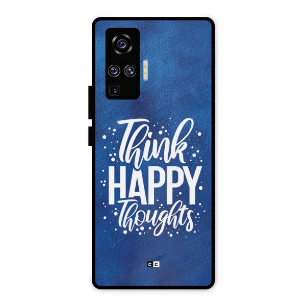 Think Happy Thoughts Metal Back Case for Vivo X50 Pro