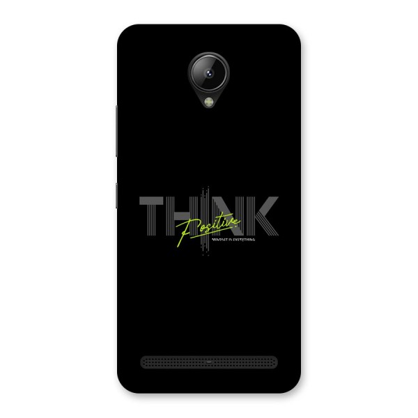 Think Positive Only Back Case for Lenovo C2