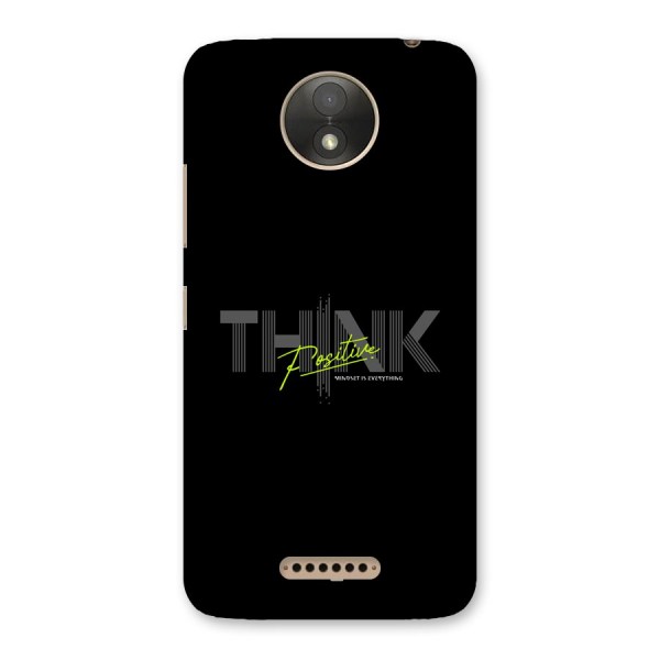 Think Positive Only Back Case for Moto C Plus